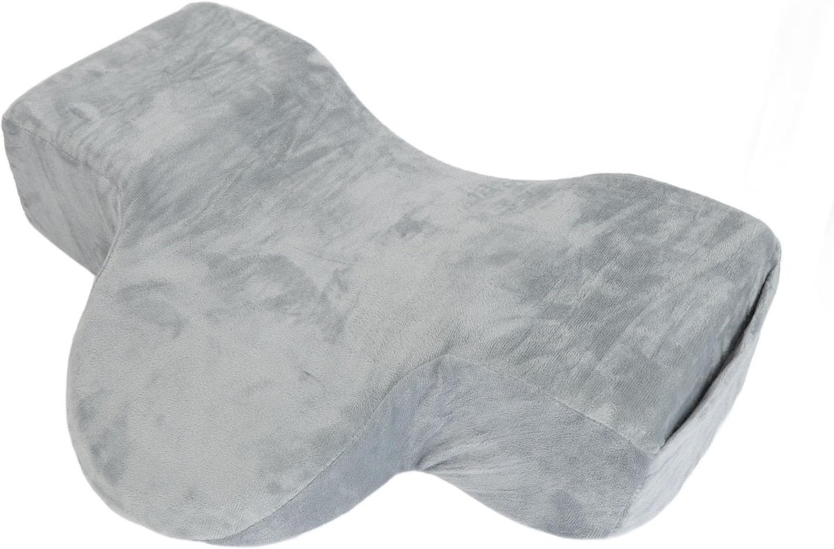 Wimperkussen voor wimperverlenging, nekkussen voor wimperverlenging, wimperkussen van traagschuim met nek- en rugsteun, wimperverlenging, ergonomische curve