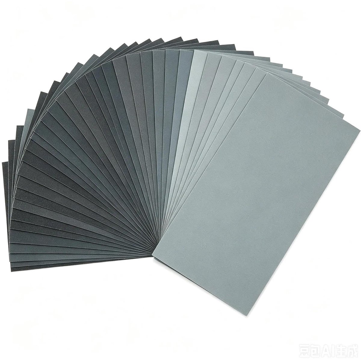 42-delige schuurpapierset, droog en nat schuurpapier, schuurpapierset | schuurpapiersets, korrel 240 tot 10.000 waterschuurpapier fijn voor hout, muur, metaal, auto, verf, steen, glas (23 x 9,3 cm)