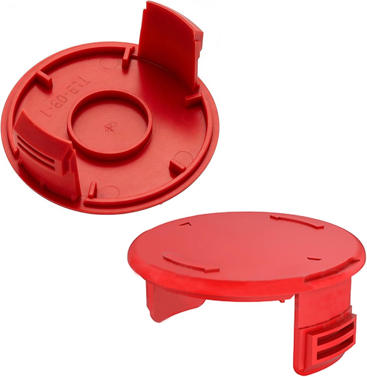 2 stuks grastrimmerspoelafdekking compatibel met Einhell TLE-03-1, vervangende trimmerkap voor Einhell GE-CT 18/28 Li, GE-CT 18/28 Li TC, GE-CT 18/260 Li