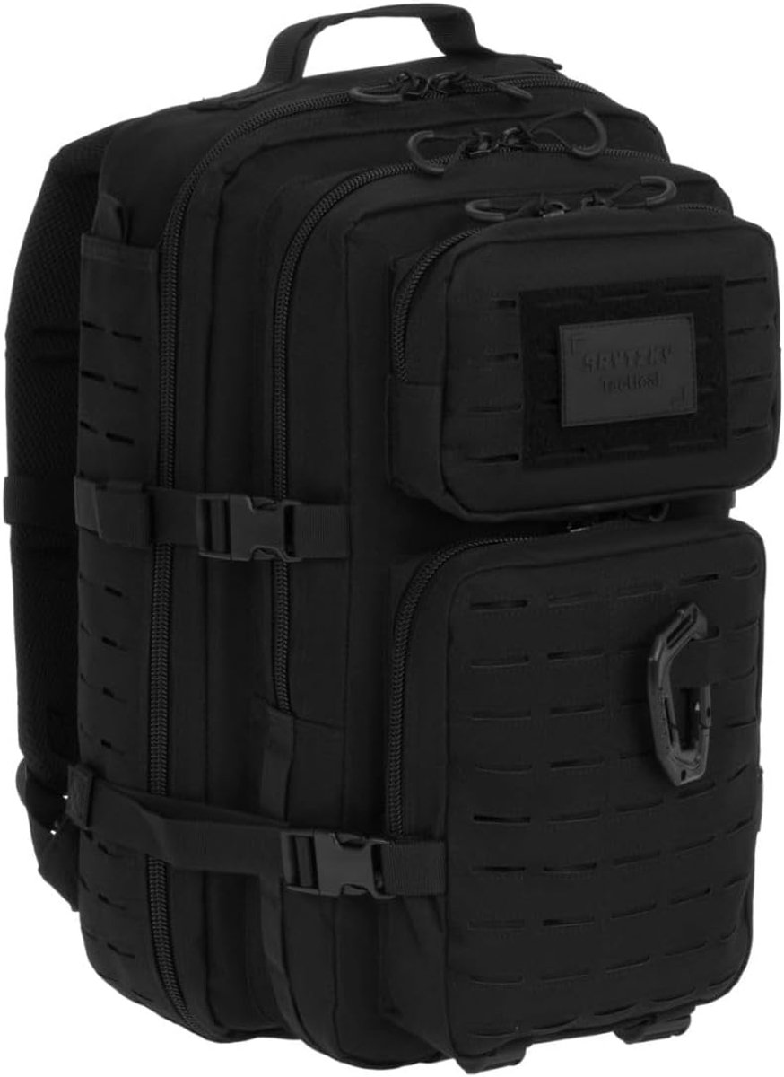 Polygon Large Laser Cut 36L Zwart | Tactische MOLLE Rugzak | Wandelen Camping Survival | Heren Dames