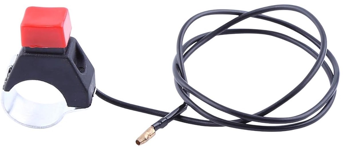 Knop, Universele Mini Moto Quad Dirt Bike Momentary (knop) Schakelaar Stop Schakelaar Knop voor 22mm Stuur Automotive schakelaars