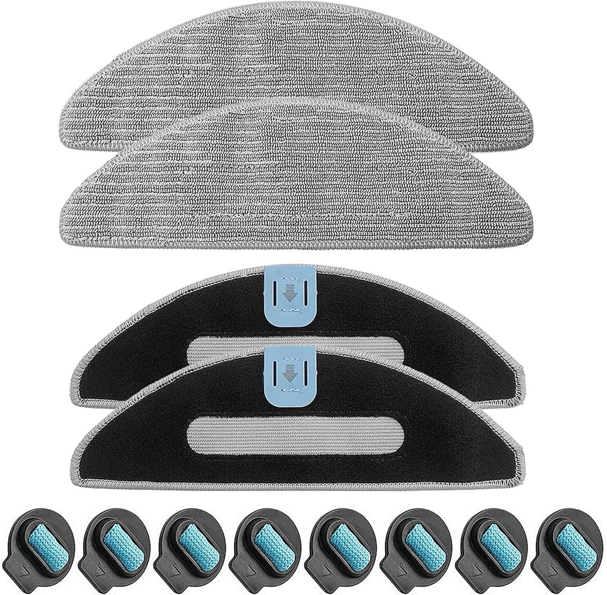 12 stuks vervangende doekjes voor iRobot Roomba Combo i8+/i8/Combo j5/Combo j5+/Combo i5/Combo i5 + automatische zuig- droogrobot, herbruikbaar, microvezeldoekjes, doekjes, dweilpads