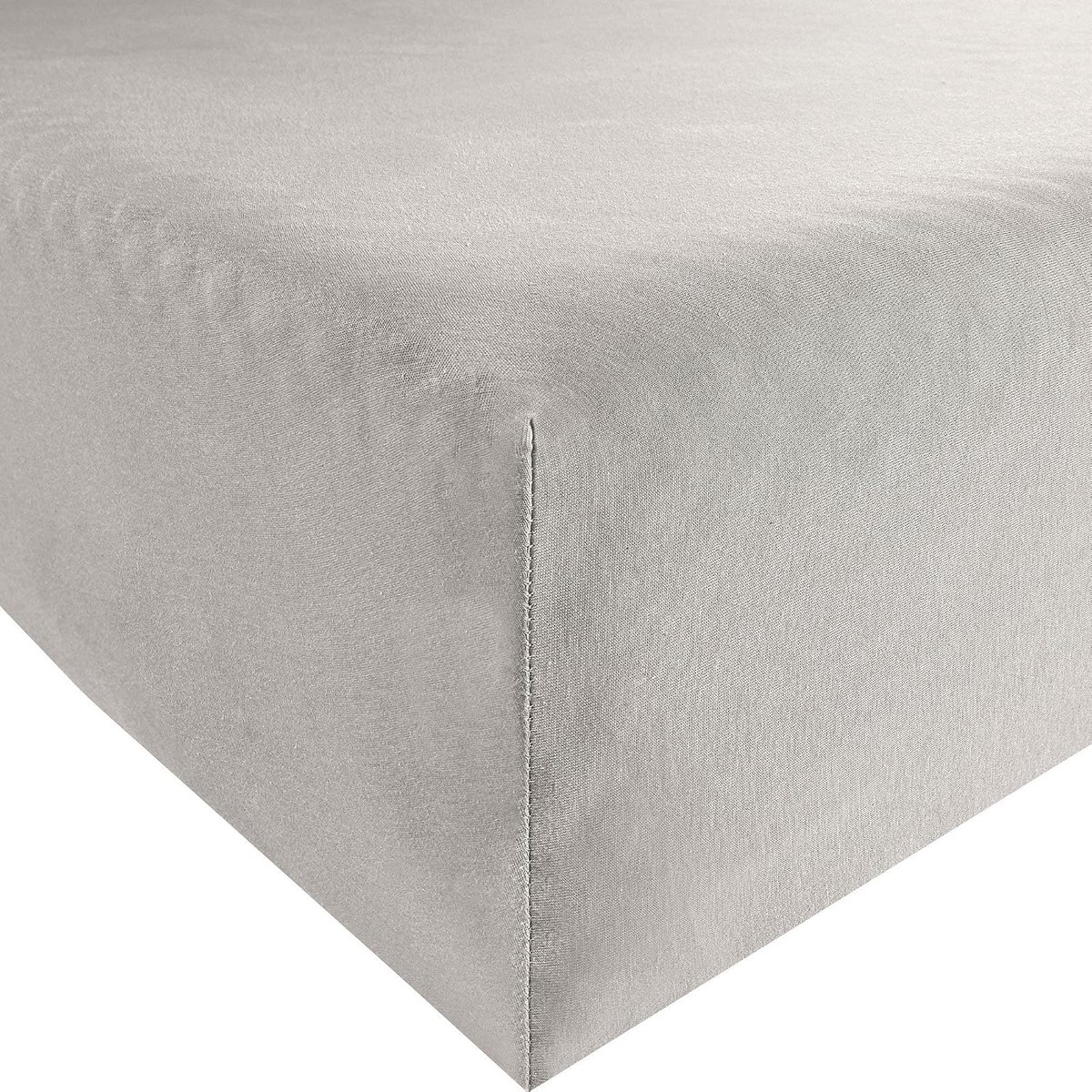 Fitted sheet 140-200 x 160-220 cm - grijs - jersey - optimaal comfort voor waterbedden - SnelShoppen