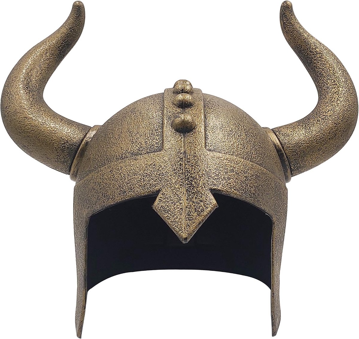 Middeleeuwen voor kinderen, middeleeuwen, Vikinghelm, gehoornde Vikinghelm, Berserker, soldaat, krijgerkostuum, hoed, sallet, kinderen, speelgoed voor gevecht, spelen, Halloween, cosplay, brons