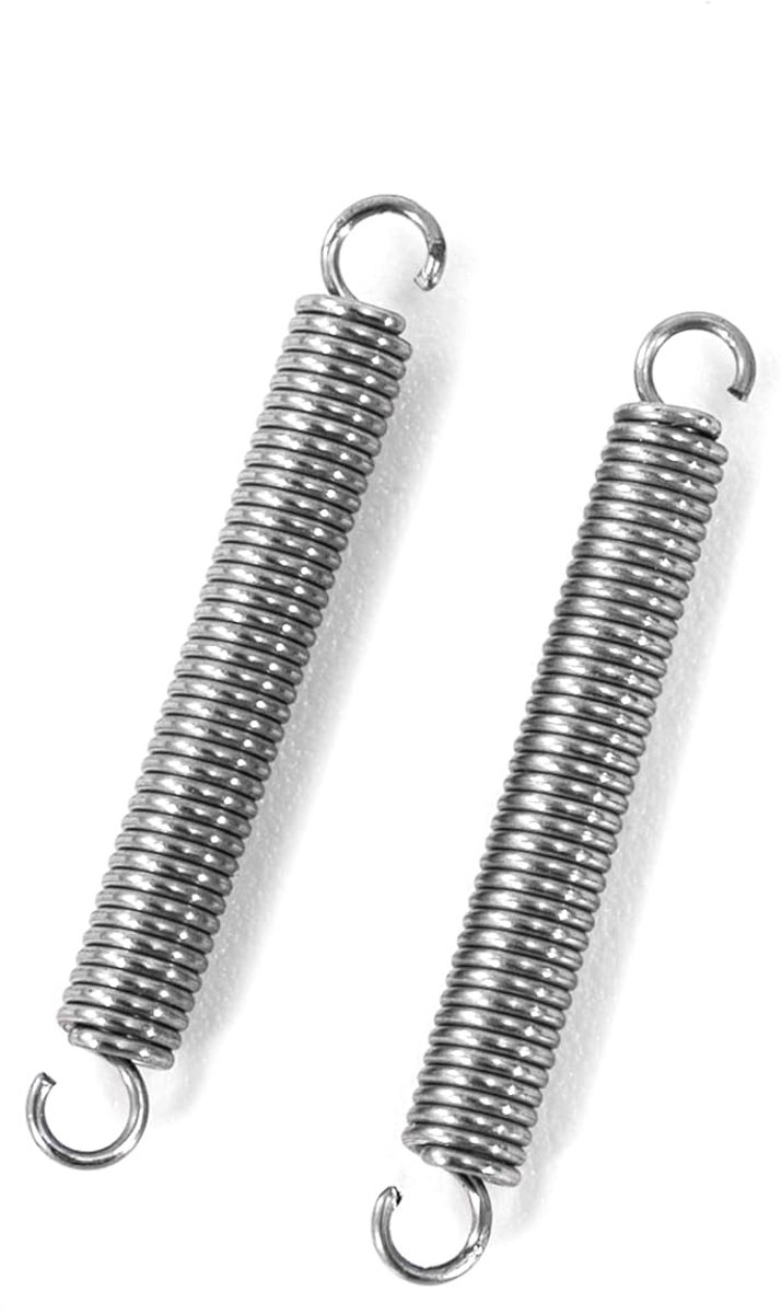 Trekveren met haken, roestvrij staal, trekveer, spanveer, 15 mm, buitendiameter 2 mm, draaddiameter 0,3 mm, maximale trekkracht 0,36 kg, 0,3 x 2 x 15 mm, 20 stuks