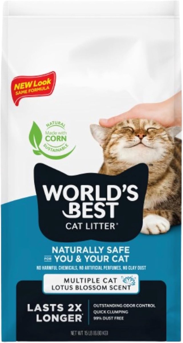Kattenbakvulling 15 lbs - Lotusbloem geur - Natuurlijk geurig - Langdurige geurcontrole - SnelShoppen