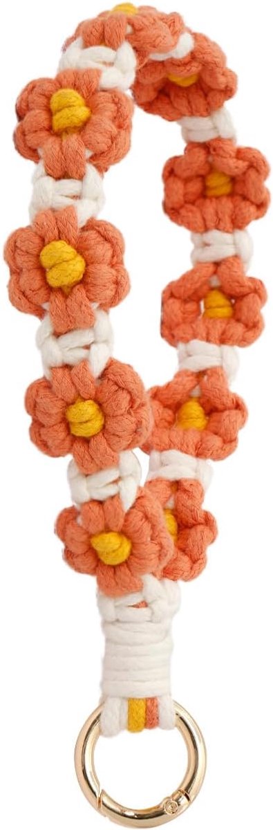 Macrame lint sleutelhanger Lanyard kaart sleutelhanger meisjes cadeau voor vrouw