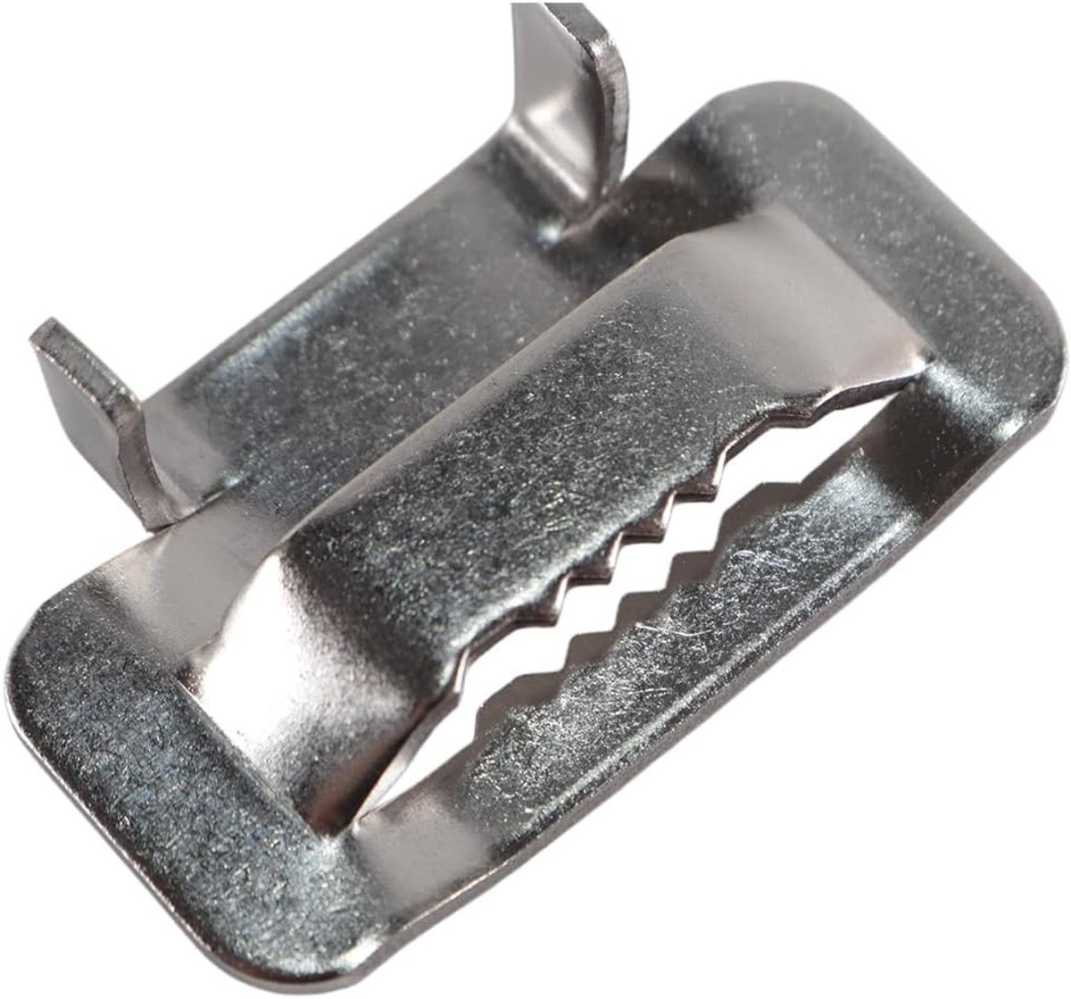 50 stuks 3/4" brede gespen pijpklem vleugelafdichting voor bandbevestiging, roestvrij staal 304