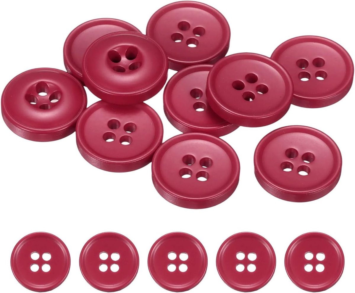Knopen om op te naaien, 4-gats ronde vervangende naaiknopen voor knutselen, gebreide jas, DIY handwerk, decoreren, mantel, kleding, overhemden, decoratie, herenpak