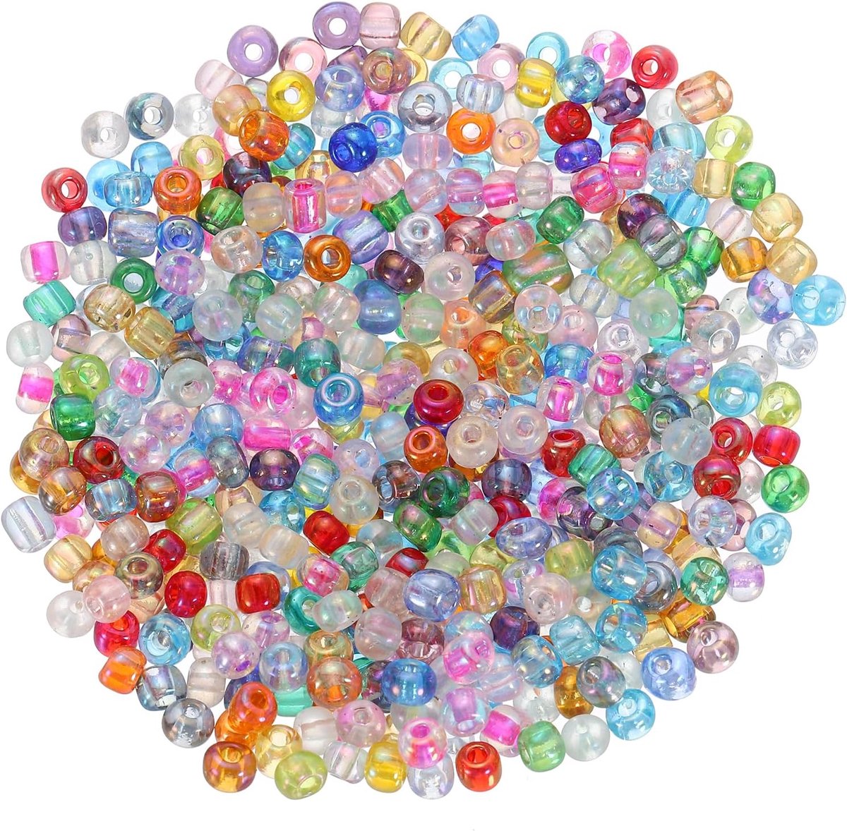 Kralen om te rijgen, 3 mm kralen voor het zelf maken van armbanden, mini-losse glazen kleine kralenset voor doe-het-zelf oorbellen, halskettingen, sieraden maken, kleurrijk