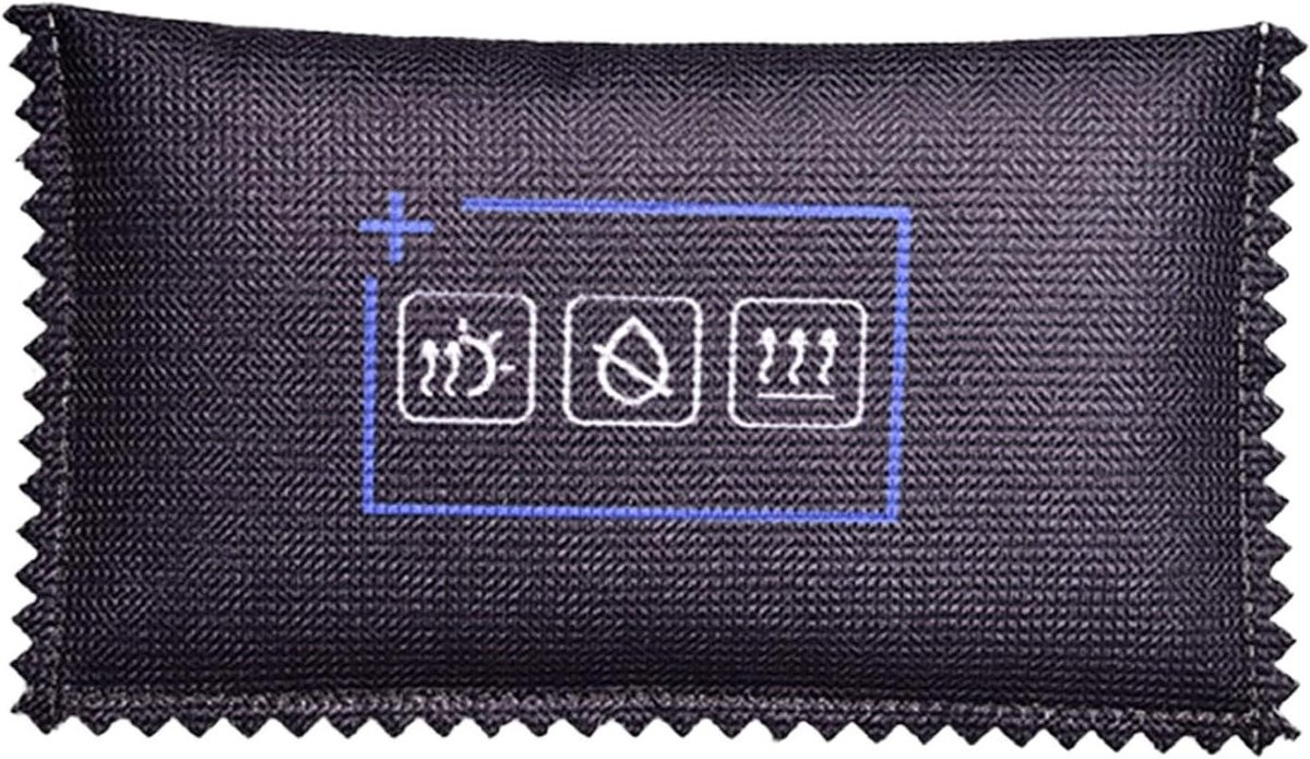 Vochtabsorberende Zakken - Anticondens Zakken Auto - Vocht Beheersen - Kleurveranderende Indicator - 2.8 x 8.1 x 2.8 cm - Grijs