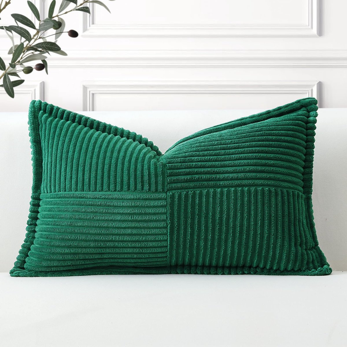 Kussenhoezen 40x60cm - Gestreept corduroy - Boho stijl - Perfect voor sofa en bed - ShopVlot