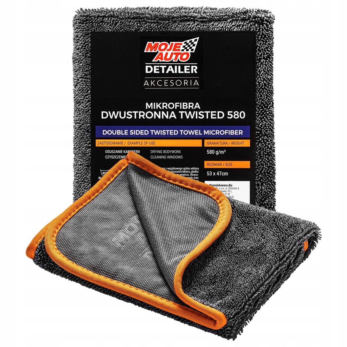 MOJE AUTO MIKROFIBRA TWISTED TOWEL