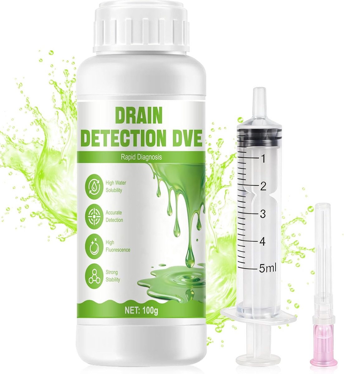 Dye voor lekkende zwembad - 100g - sterke wateroplosbaarheid - nauwkeurige detectie van lekkages - ShopVlot