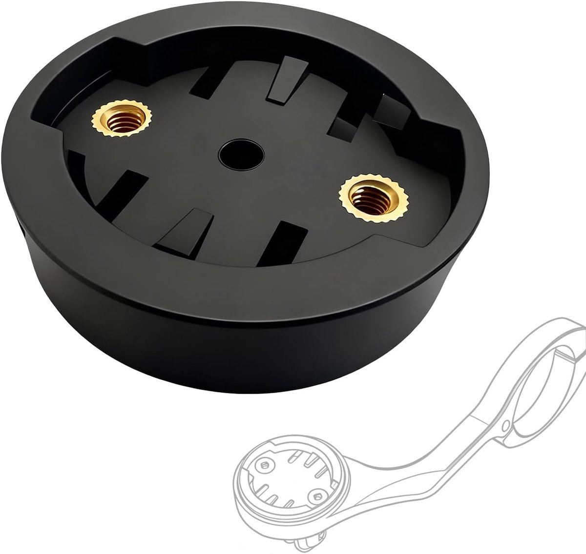 Fietsmontageadapter 34 mm - Vervangingsschijf nylon - Shockproof en weerbestendig - Voor fietscomputer en radar - ShopVlot