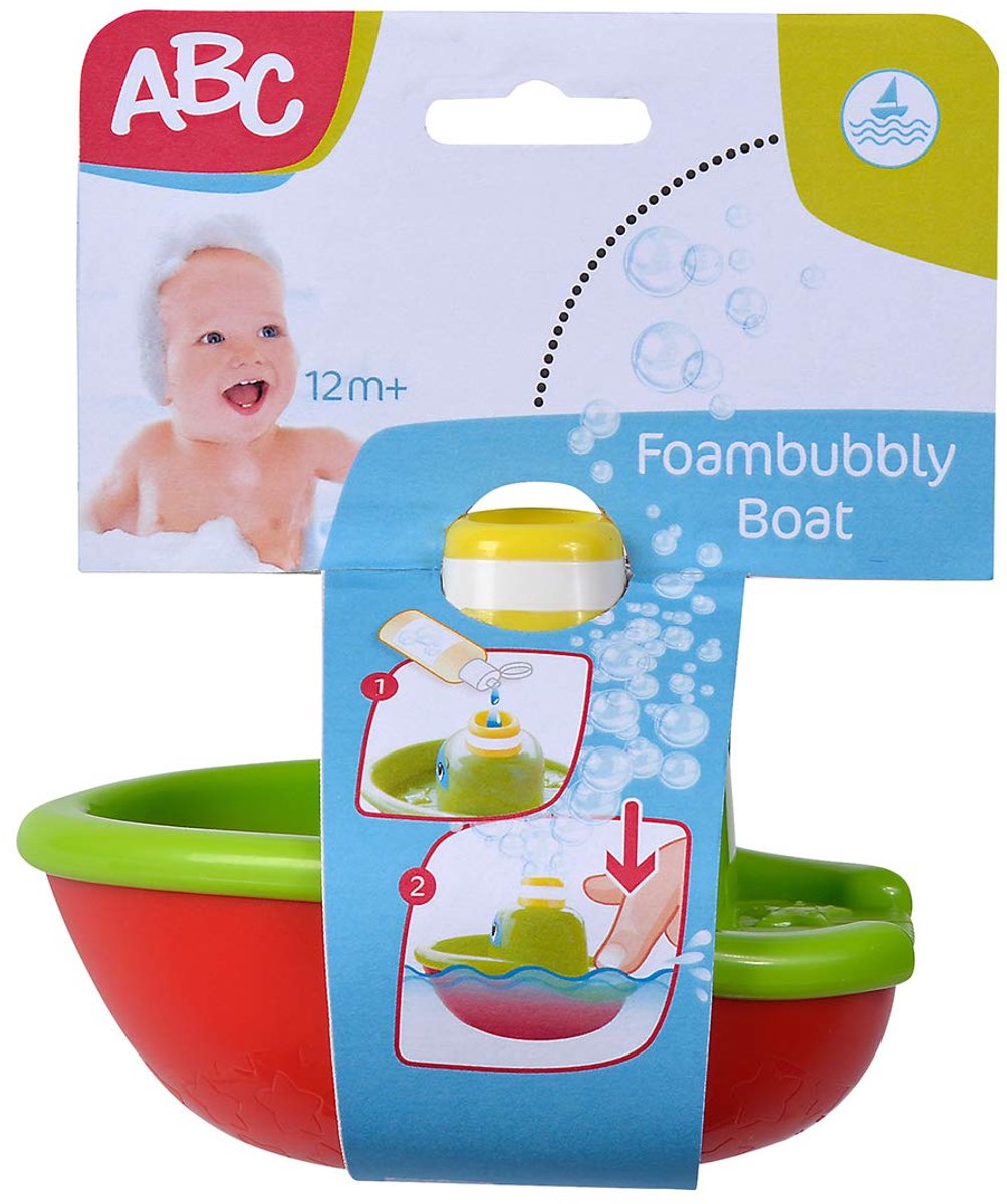 ABC boot 11 cm - schuimbellen uit schoorsteen - leuk voor peuters - stimuleert fantasie - ShopVlot