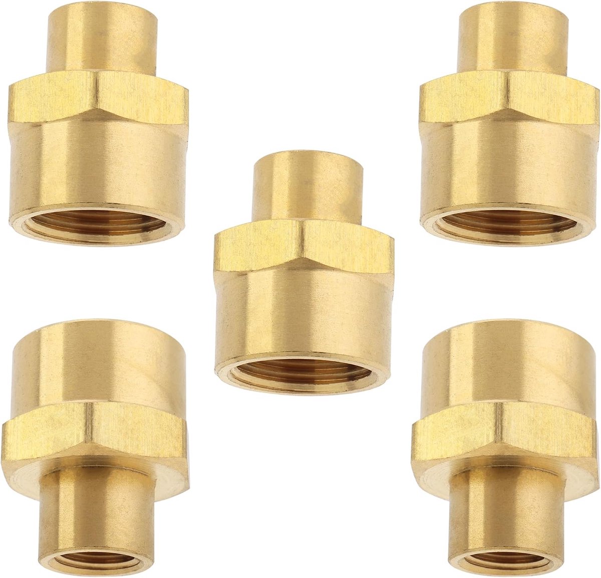 BSP pijp fitting vrouwelijke BSPP reductiekoppeling - messing - ideaal voor waterinstallaties - ShopVlot