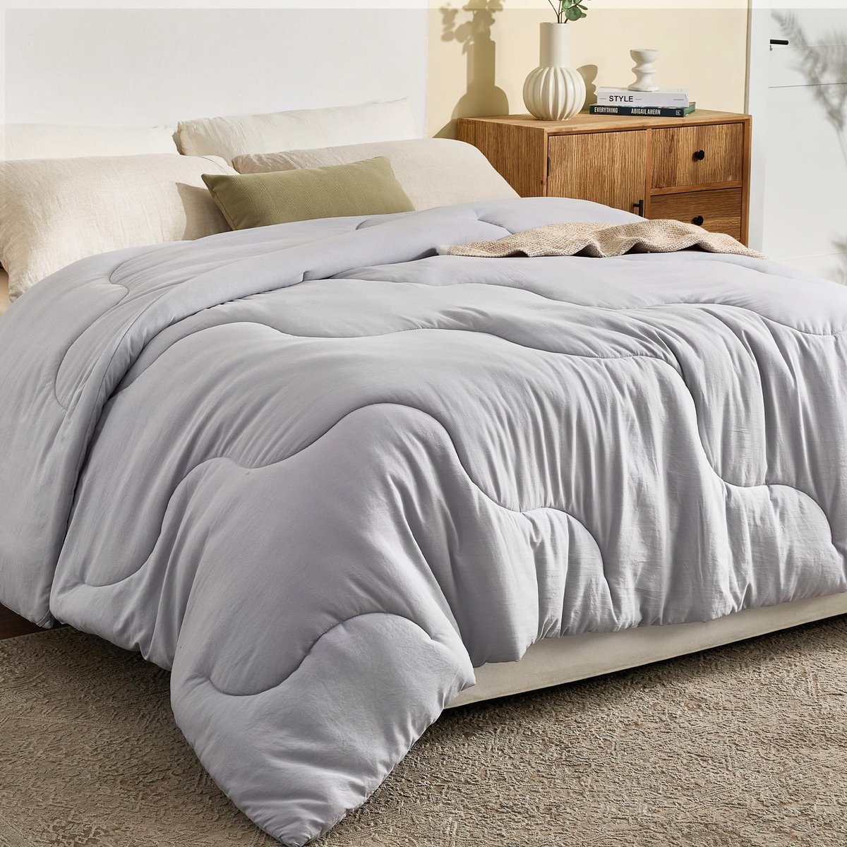 Dekbed 220 x 240 cm - microvezel - gematigd - zacht voor 4 seizoenen - ShopVlot