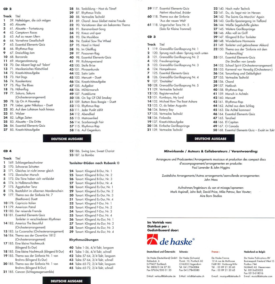 Mitspeel CD-set voor blaasinstrumenten - 3 CD's - Leer muziek spelen - Geschikt voor Yamaha Bläserklasse - ShopVlot
