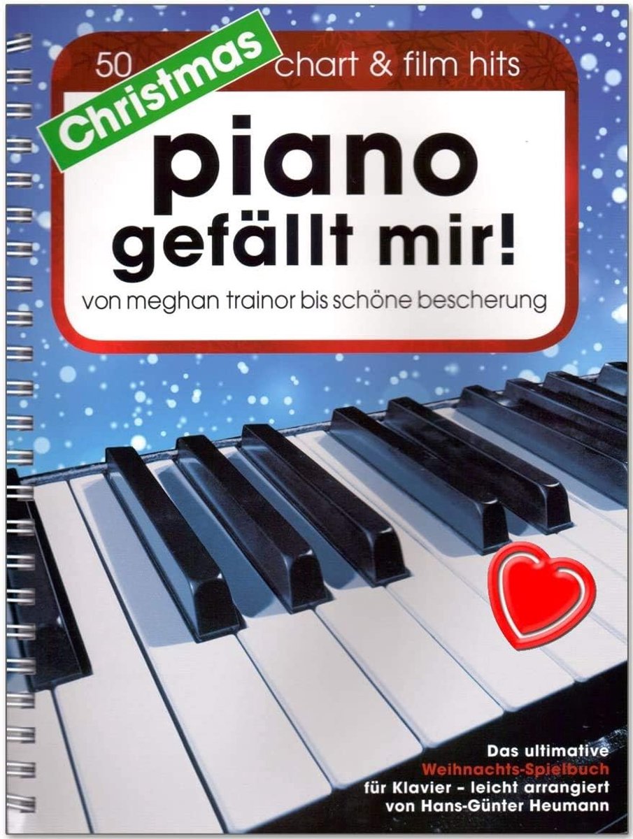 Piano speelboek kerst - 50 hits van charts en films - spiral binding - perfect voor beginners - ShopVlot