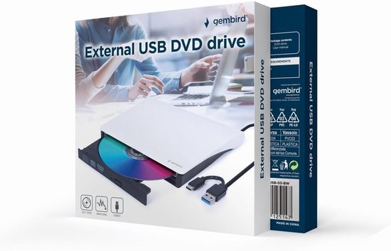 Externe DVD Drive - USB CD Brander - Bestanden Archiveren - Plug and Play — afbeelding 2