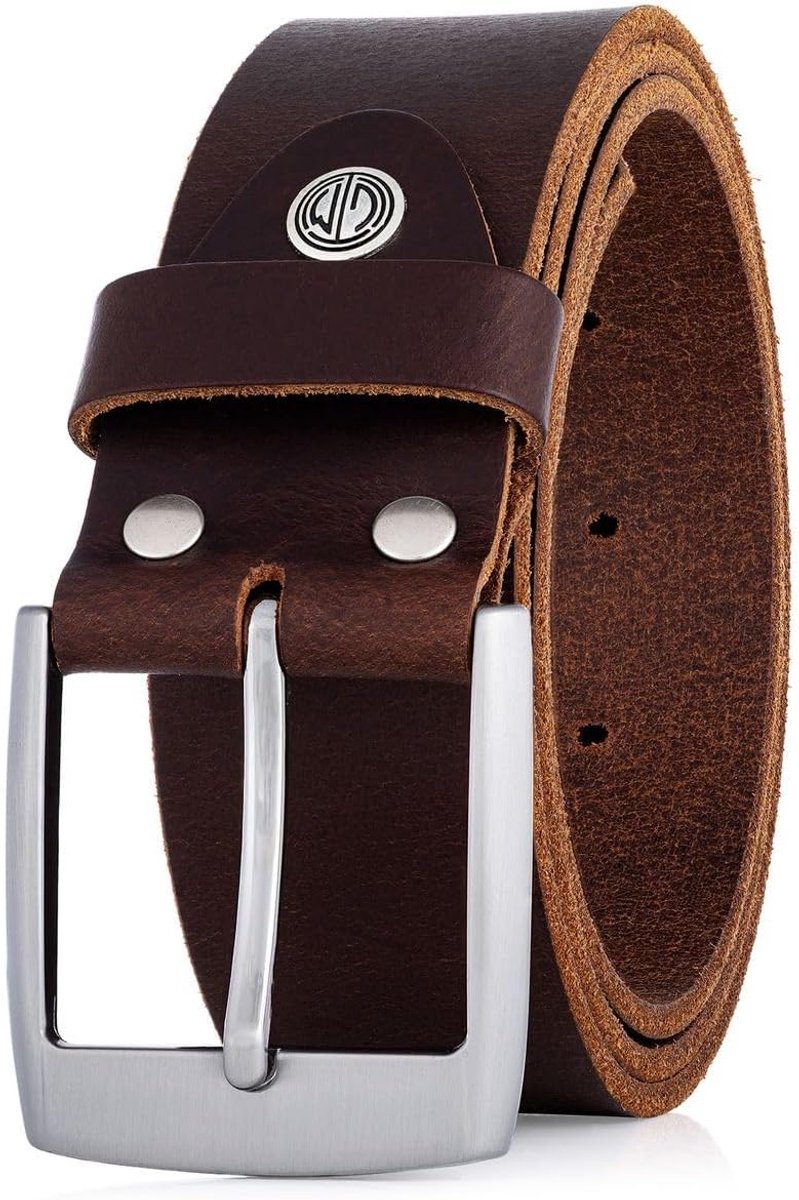 Belt 40 mm - buffelleer - bruin - stijlvol accessoire - SnelShoppen