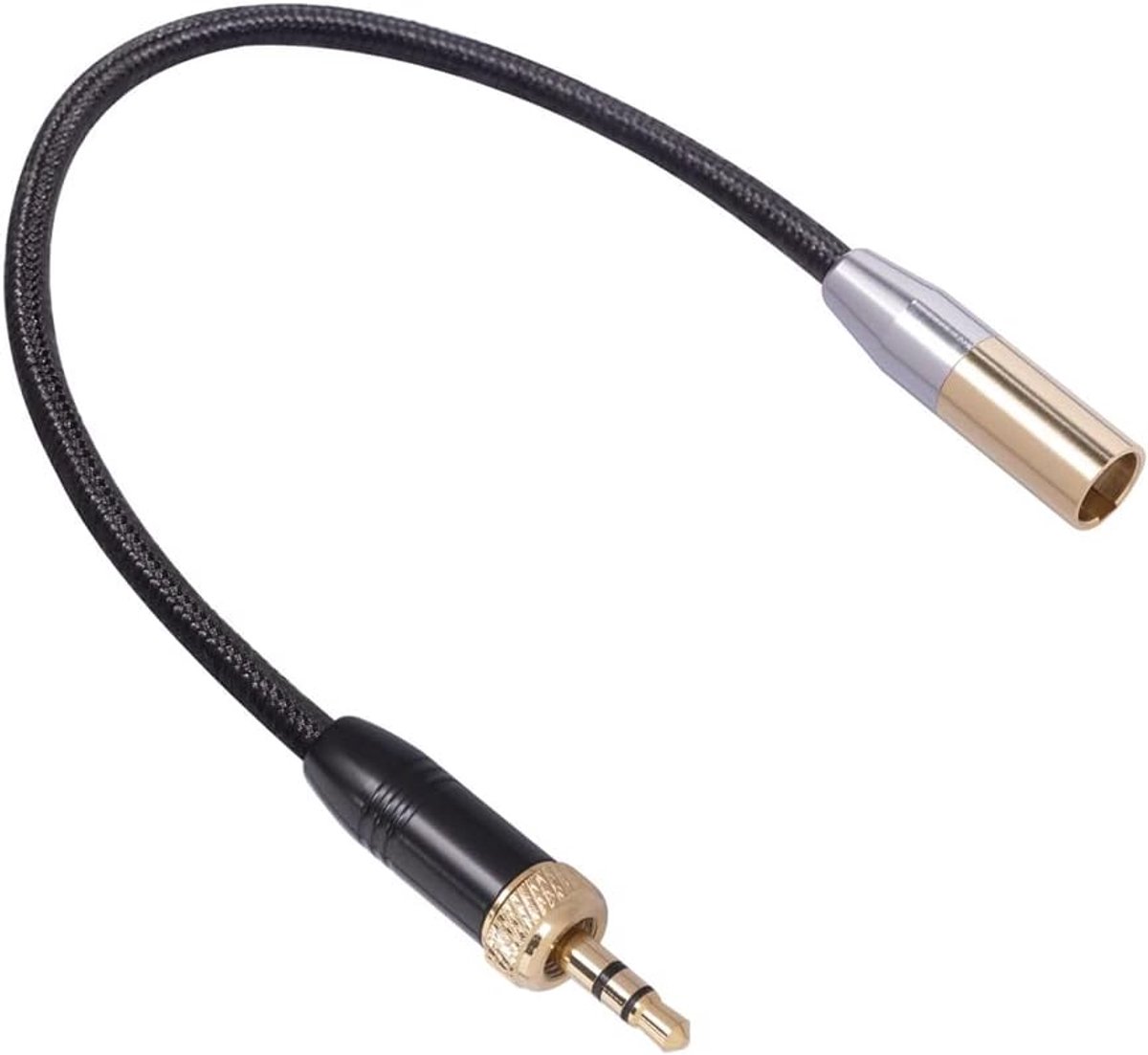 Audio Microfoon Kabel 3.5mm naar Mini XLR 3PIN - Vergulde Plug - Dubbellaagse Afscherming - Hifi Geluidskwaliteit - ShopVlot
