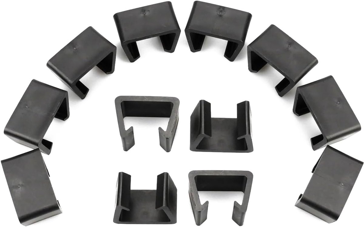 Plastic mandclips set van 12 - voor rieten meubels - weerbestendig - perfect voor tuinmeubels - ShopVlot