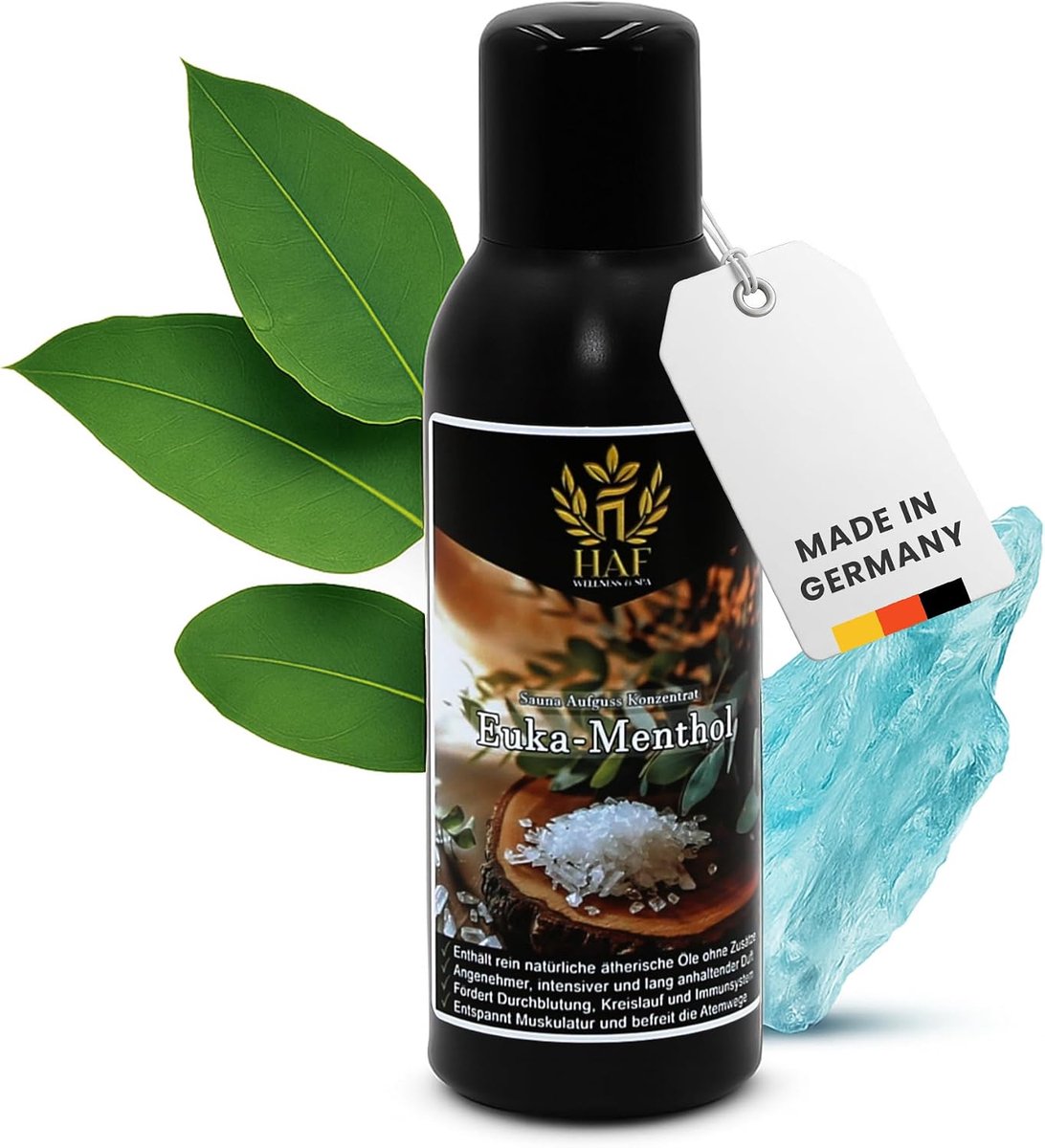 Sauna infused concentrate 100 ml - Euka menthol - 100% natuurlijke essentiële oliën - Intensieve geurervaring - ShopVlot