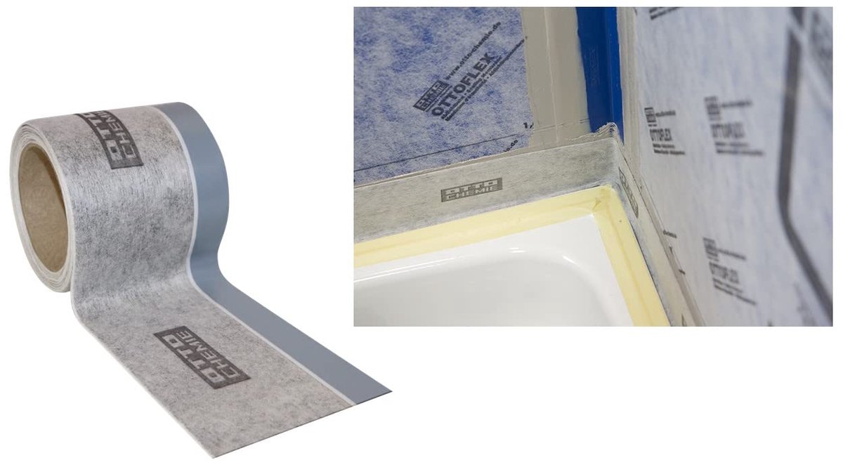 Sealing tape 4 meter - polypropeen fleece - zelfklevend butylrubber - waterdichte afwerking - ShopVlot