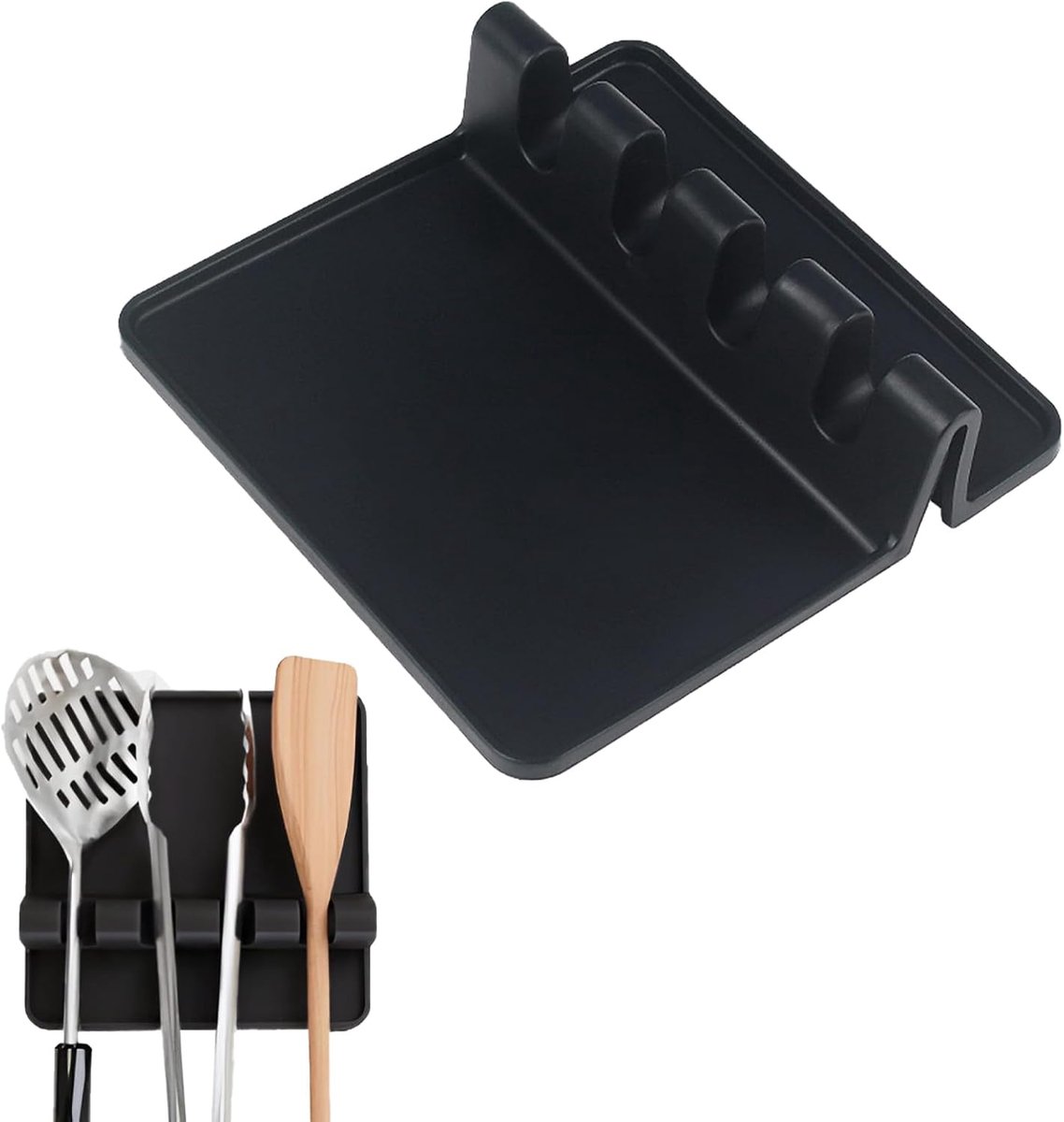 Keukenhulpjeshouder - Silicone - Ruimtebesparend - Houdt je aanrecht georganiseerd - ShopVlot