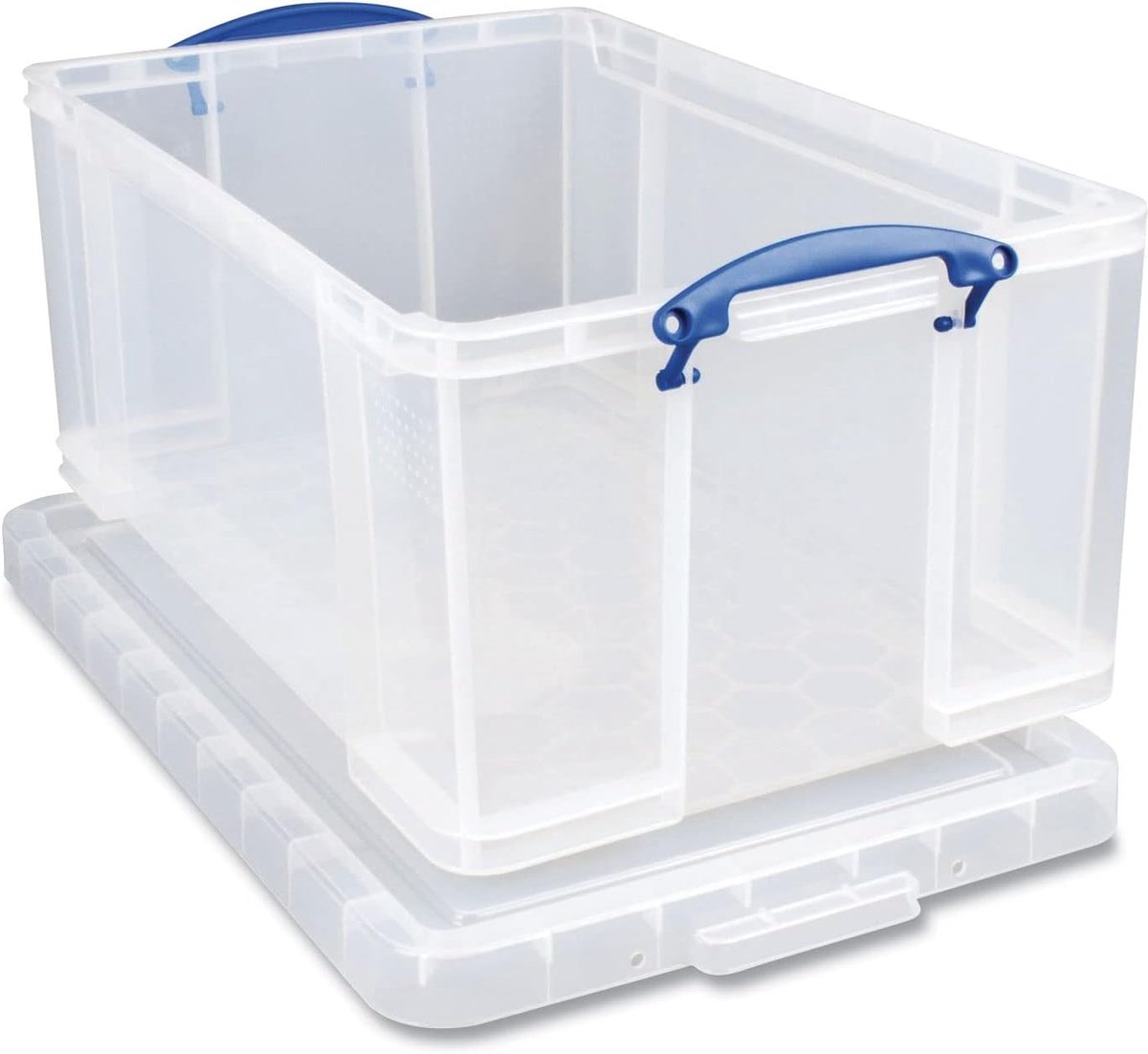 Opbergdoos 64 liter - transparant - stevig materiaal - ideaal voor opslag - ShopVlot