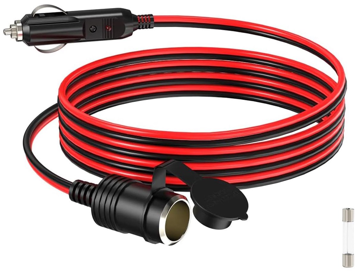 Verlengsnoer sigarettenaansteker 5FT - 14AWG - met zekering - ideaal voor luchtcompressor - ShopVlot