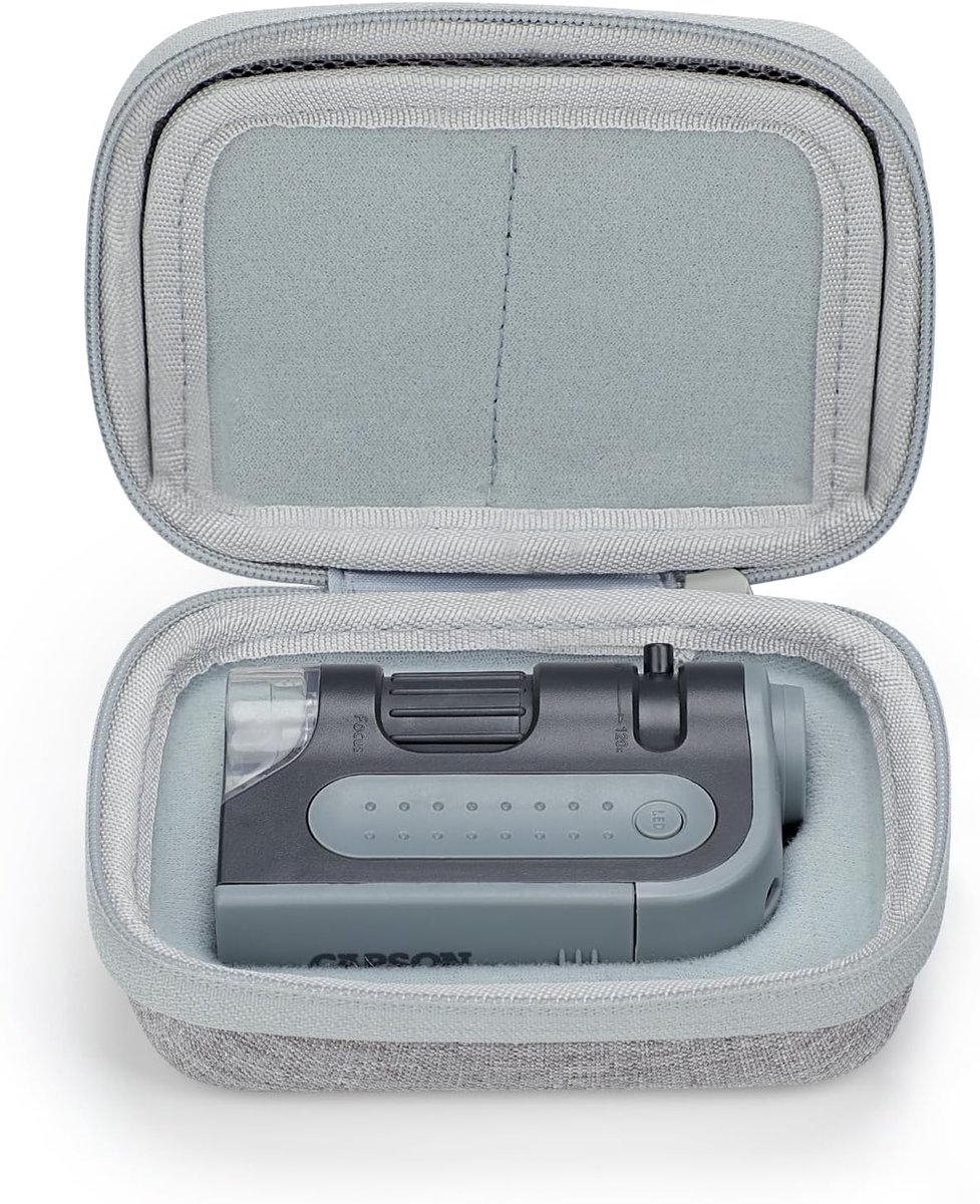 Hard travel case voor pocketmicroscoop - lichtgewicht - stevige bescherming - ideaal voor onderweg - ShopVlot