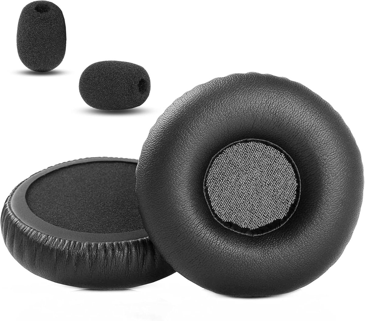 Oorkussens vervangingspad - zachte kunstleer/memory foam - optimale comfort en geluidsisolatie - ShopVlot