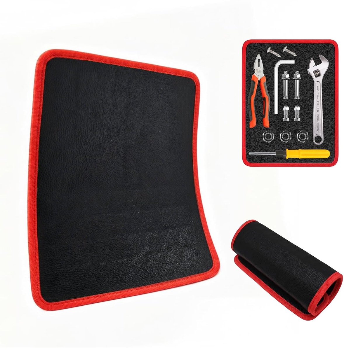 Magnetische gereedschapsmat 32,5 x 24,5 cm - sterke PVC mat - houdt schroeven en moeren vast - ideaal voor werkplaats - ShopVlot