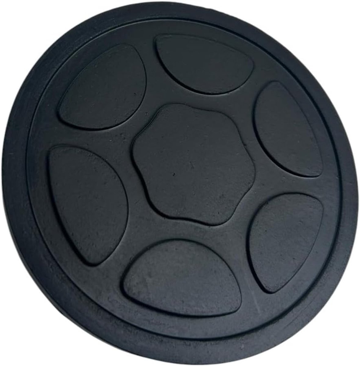 Rubber pad Ø 95 mm - 12 mm hoog - robuust materiaal - beschermt voertuigonderzijde - ShopVlot