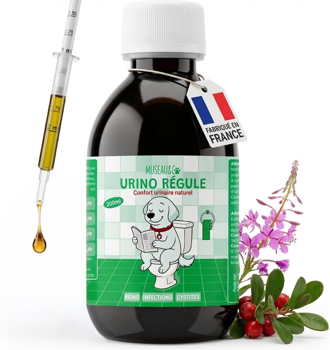 Urineweginfectie oplossing 200 ml - Natuurlijk - Blaas- en nierondersteuning - Verlicht ongemak bij urineren - ShopVlot