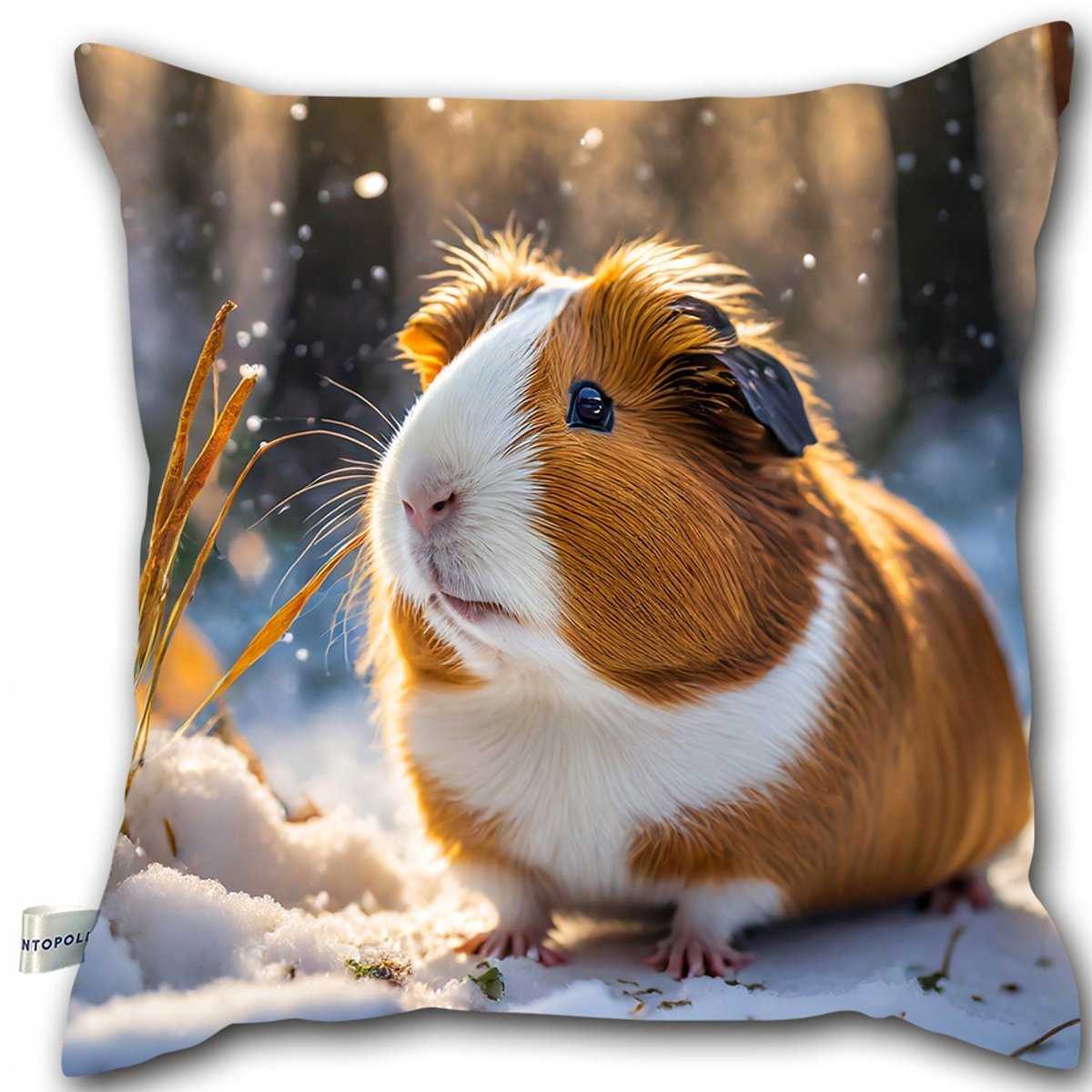 Decoratief Kussen 40x40cm - Schaduwrijke Zeekoe winterprint