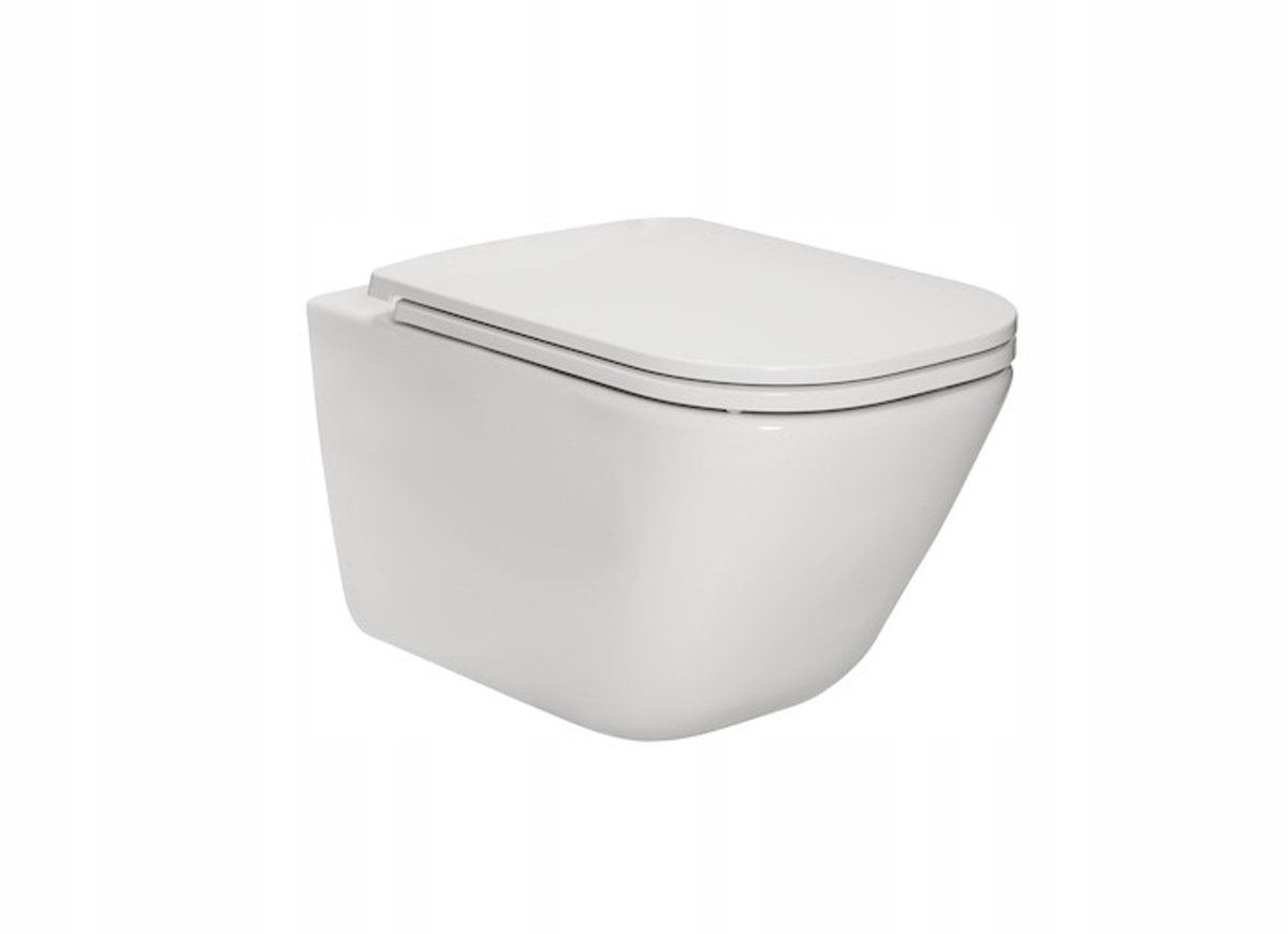 Duroplast toiletbril voor Roca Gap - Wit, Soft-close & Uitneemabar