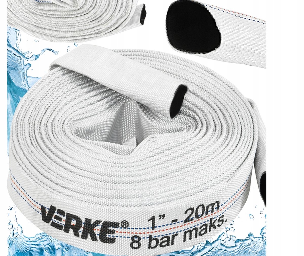 Brandloos Brandweerslang 1" 20m voor Vuil Water en Pompen