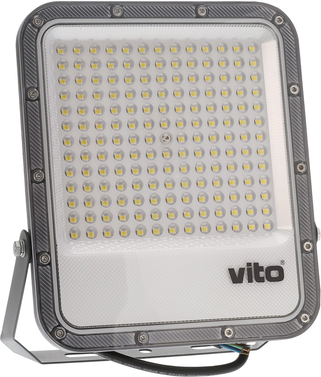 VITO - LED Schijnwerper 100W - 15200lm 6000K IP66 - Met OSRAM SMD LEDs - Wit - LED Floodlight