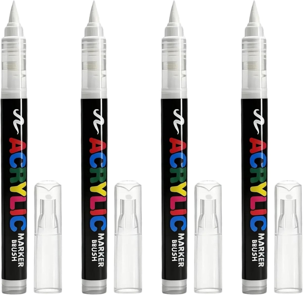 Witte Stoffen Markeerstiften - Kunststof - Fijne Punt 1-6 mm - Waterdicht - Voor Textiel en Doe-Het-Zelf Projecten