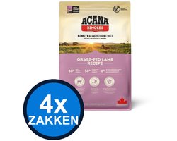 4x Acana - Singles Grass-fed Lamb - Hondenvoer Droogvoer - 2 kg