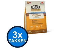 3x Acana - Highest Protein Dog Wild Prairie - Hondenvoer Droogvoer - 2 kg