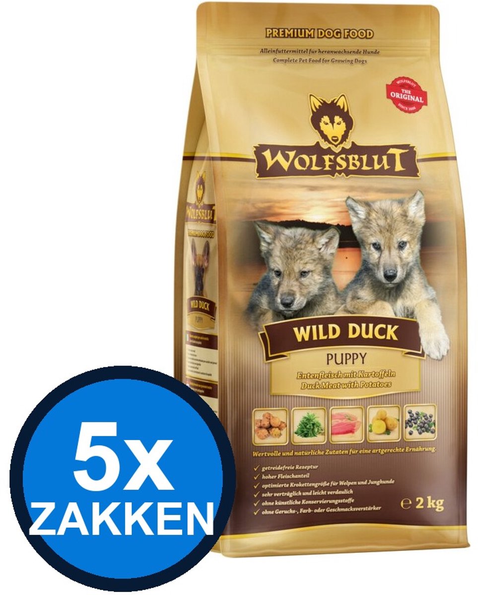 Wolfsblut Wolfsblut - Puppy Wild Duck - Hondenvoer Droogvoer - 2 kg