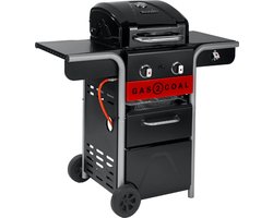 Char-Broil Gas2Coal 2.0 210 Hybrid BBQ – Gasbarbecue & Houtskoolbarbecue – 2 Branders –…