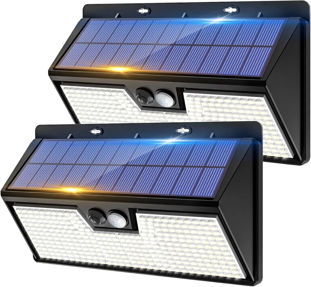 Veiligheidslampen op zonne-energie - Waterdicht - Bewegingssensor - Draadloos - Voor Buitengebruik