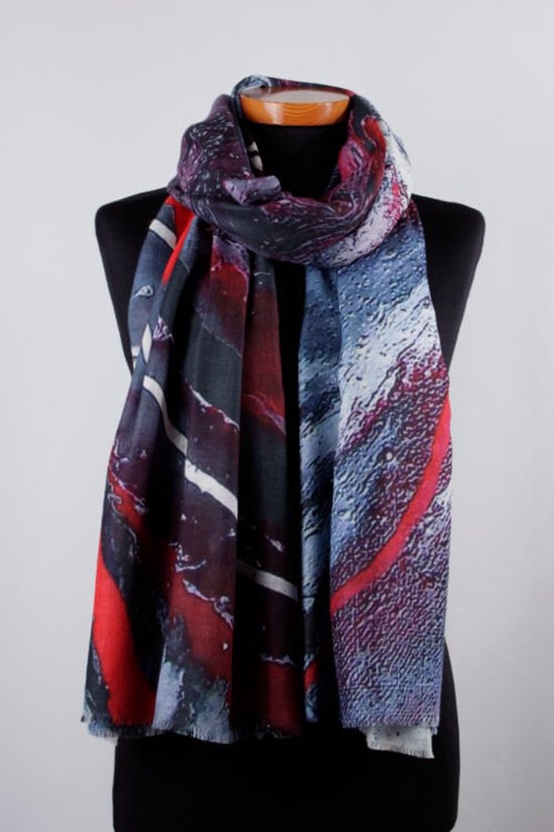 Cashmere sjaal Lava - Luxe sjaal - 75 x 200 cm