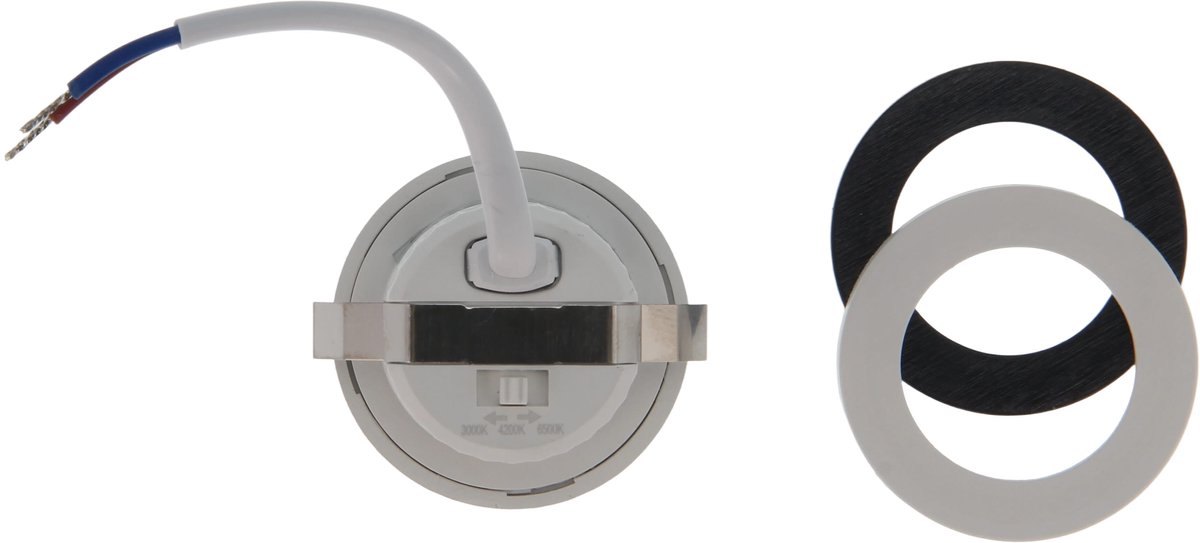 VITO Triplet - Led Inbouwspot 4W - 270lm 3CCT 3000K/4200K/6500K 35mm - Wit - Led Inbouwspot
